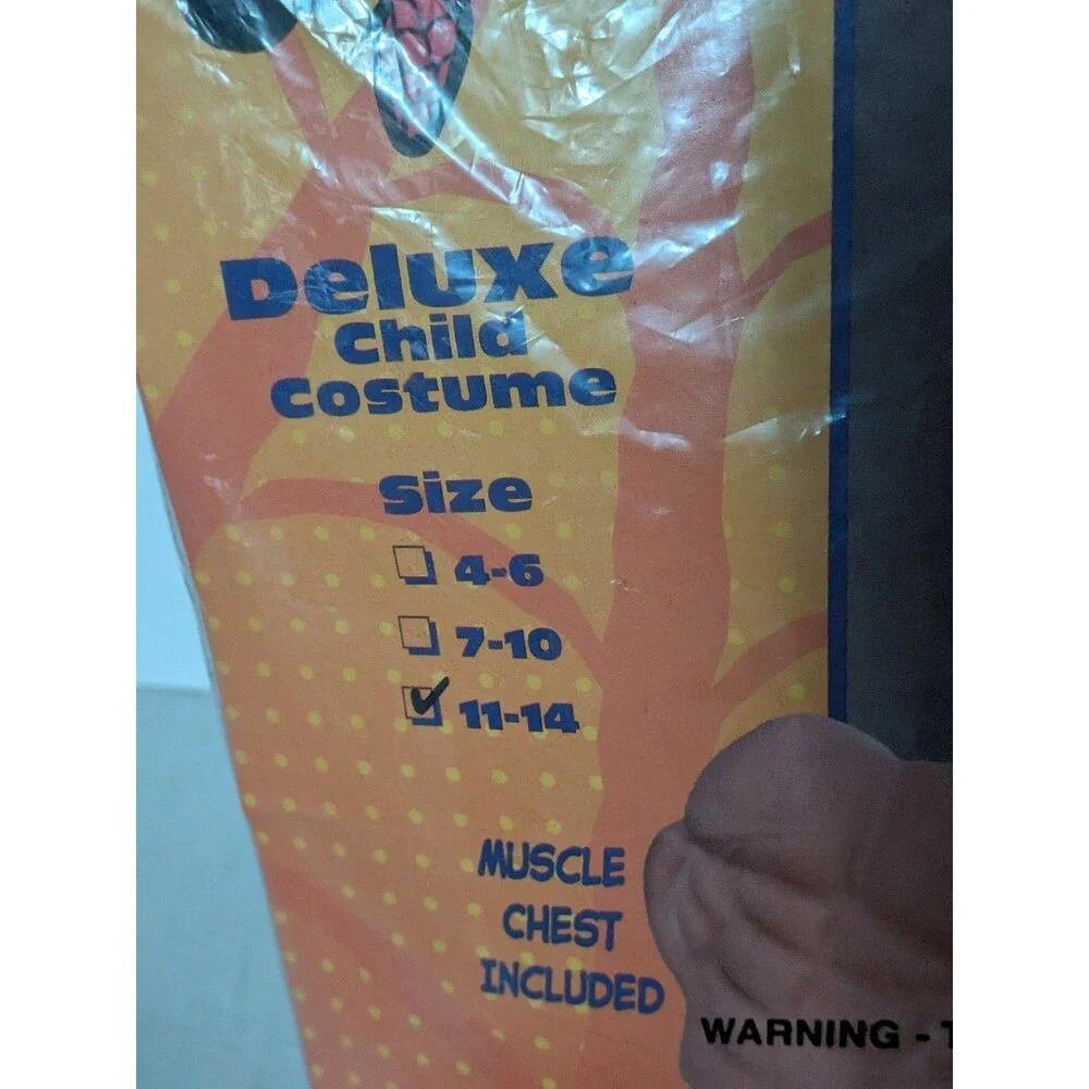Spiderman Child Deluxe Comic Costume Boys Superhero Child Theme Party Size 11-14